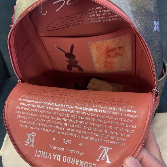 LOUIS VUITTON Masters Collection DaVinci Palm Springs Backpack M43375 - Picture 8 of 11